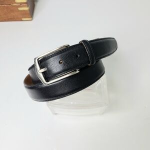 Martin Dingman Tumbled Glove Leather Made by Hand in America Black Leather Belt
